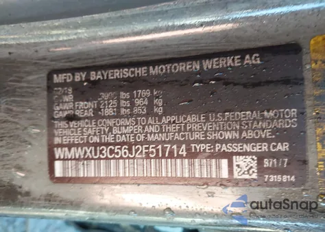 2018 Mini Hardtop Cooper S z USA, uszkodzony, nr VIN WMWXU3C56J2F51714